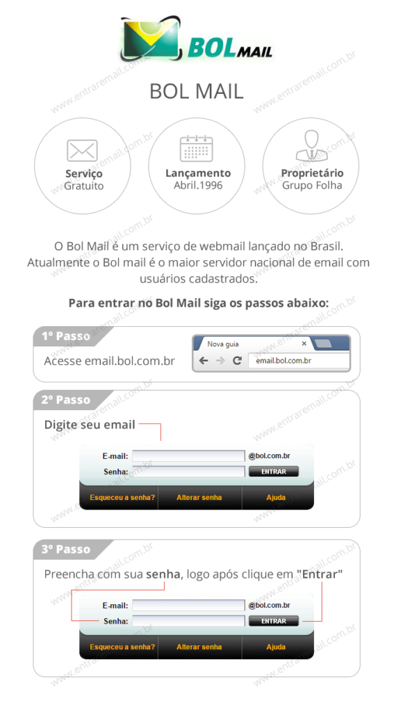 BOL MAIL ENTRAR - Login Pelo Celular, Criar Conta, Recuperar Senha