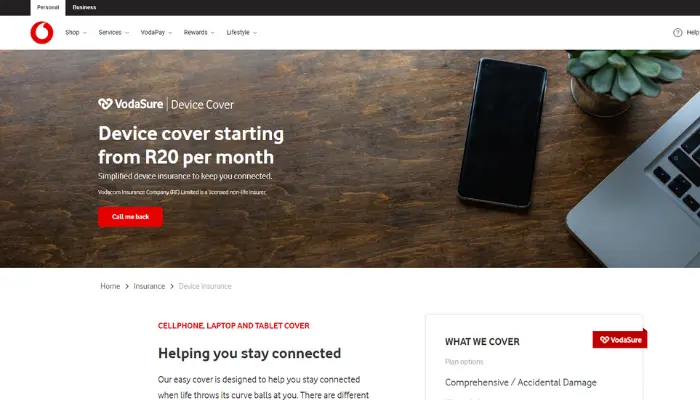 Vodafone Cell Phone Insurance

