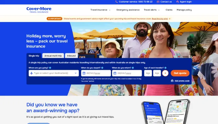 Cover-More Travel Insurance
