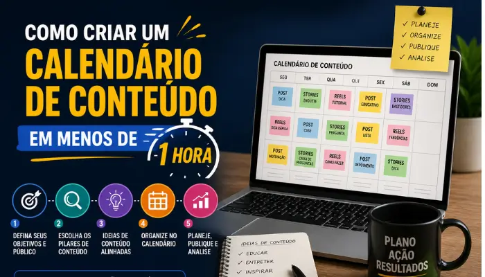 como criar um calendário de conteúdo